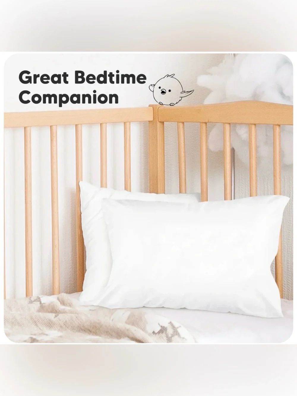 KeaBabies White My Little Dreamy Pillowcase Kids Pillowcase